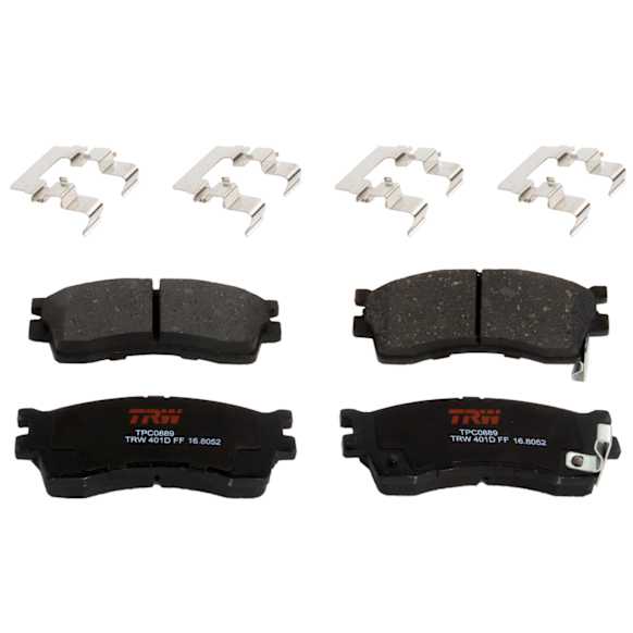 TXH0889 Front Premium Braking Series Semi-metallic Brake Pad Set