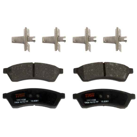 TXH1030 Rear Premium Braking Series Semi-metallic Brake Pad Set