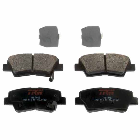 TXH1445 Rear Brake Pad Set, Semi-metallic, with Manual Parking Brake, Premium Braking Series
