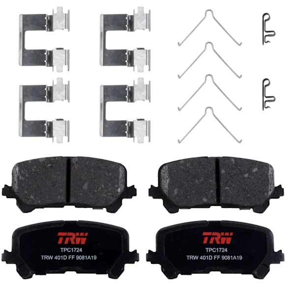 TXH1724 Rear Premium Braking Series Semi-metallic Brake Pad Set