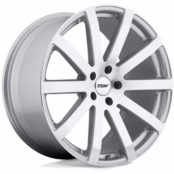 2010BRK545112S72 Aluminum Silver Wheel, 20 in. X 10 in., 5 x 4.5 in. Bolt Pattern