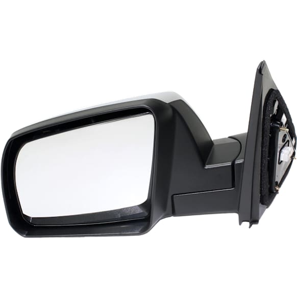 2013 Toyota Tundra - Driver Side Mirror, Power Adjust, Non-Heated, Chrome, Manual Folding, No Signal Light, No Blind Spot Feature, No Memory, No Puddle Light, No Auto-Dim