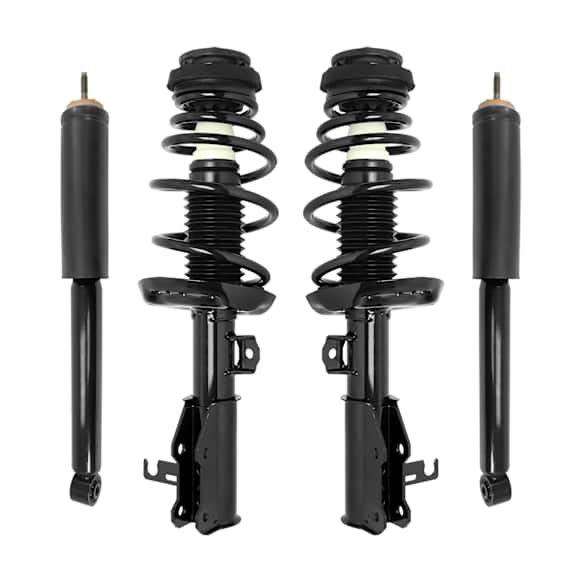 4-11033-251320-001 Front and Rear, Driver and Passenger Side Shock and Fully Loaded Strut, FWD