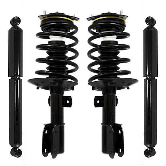 4-11190-251130-001 Front and Rear, Driver and Passenger Side Shock and Fully Loaded Strut, FWD