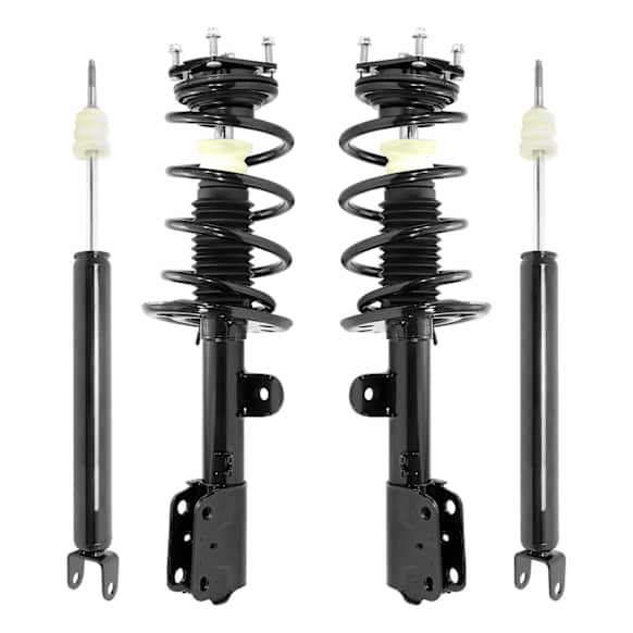 4-13113-259140-001 Front and Rear, Driver and Passenger Side Shock and Fully Loaded Strut, FWD