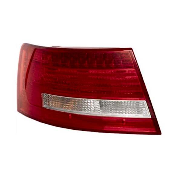 1007001 Driver Side, Outer Tail Light, Without bulb(s), Clear & Red Lens, ULO OE Replacement