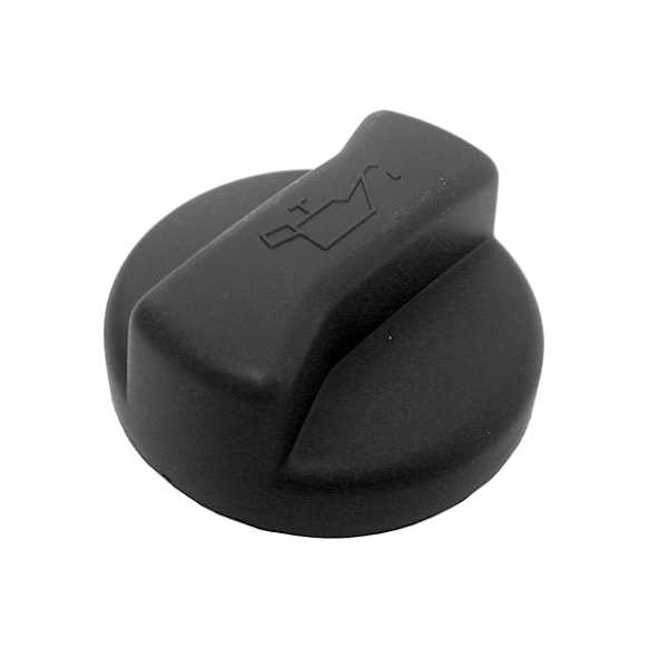 026103485A OE Replacement Series Oil Filler Cap - Black, Plastic, Direct Fit, Sold Individually