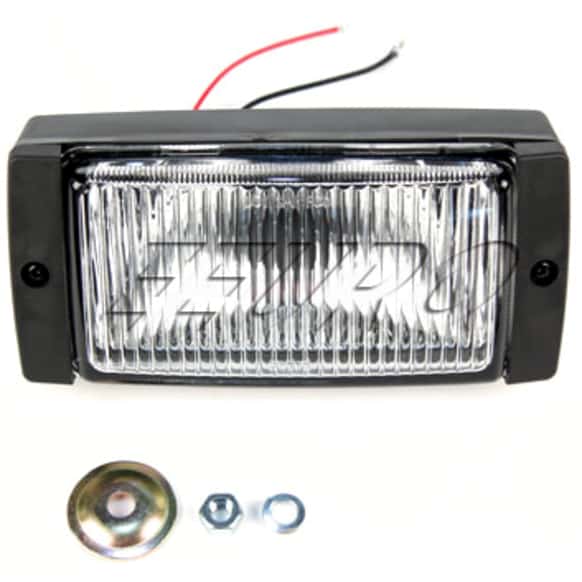 1987 BMW L7 - Front, Driver or Passenger Side Halogen Fog Light, Without bulb(s), Fits Models With Bumper Mounting Fog lights Non-Pivotal 'L' Bracket On Top Of Housing. Fog light Has A Vertical Black Clip On Each Side, Holding Lens Into Housing., OE Replacement