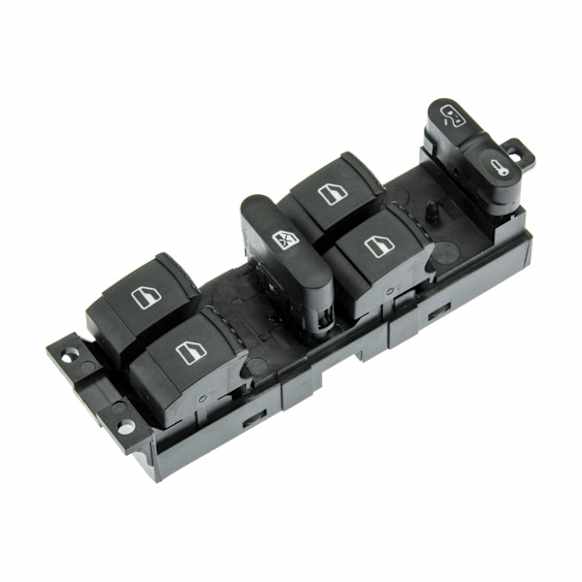 1J4959857D Front, Driver Side APA/URO Parts OE Replacement Window Switch Black