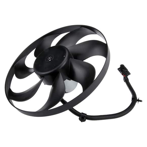 6X0959455F OE Replacement Auxiliary fan Driver Side, Single fan