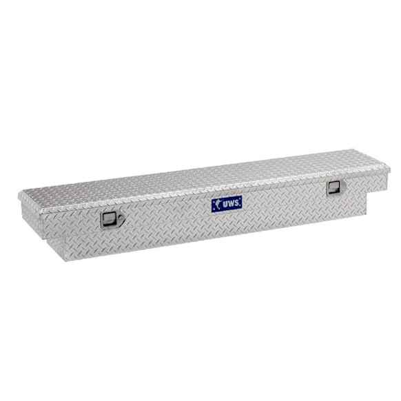 EC10351 Universal Slim-Line Crossover Truck Tool Box, Bright Aluminum, 63.8 in. Length x 12.75 in. Width  x 10.3 in. Height, 3.4 cu. ft. Capacity, Sold Individually
