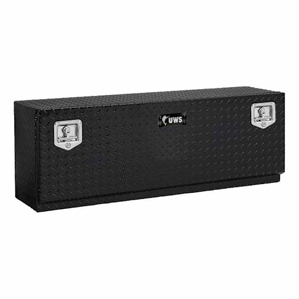 EC40032 Universal Single-Door Topside Truck Tool Box, Aluminum, Gloss Powdercoated Black, 60 in. Length x 13.68 in. Width  x 17 in. Height, 7.8 cu. ft. Capacity, Sold Individually