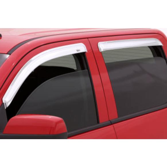 684252 Front and Rear Window Visor, Chrome