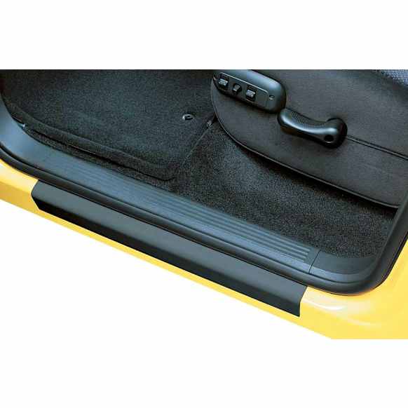 91011 Stepshield Series Door Sill Protector - Black, Molded plastic, Direct Fit, Set of 4