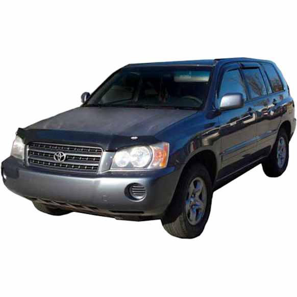 2002 Toyota Highlander - Front and Rear, Smoke, Window Visor, Outside Mount