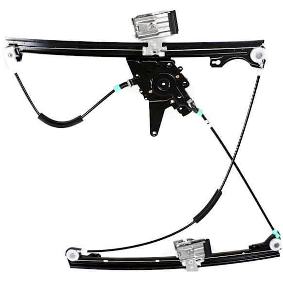 Front, Driver Side Window Regulator, Power, Without Cable Adjusters