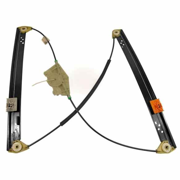 2004 Volkswagen Touareg - Front, Passenger Side Power Window Regulator, With Motor, enginedes : AXQ; Without Mounting Plate; Power Operated, OE Replacement Series
