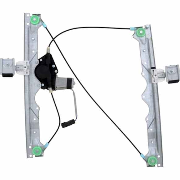 WL48193 Front, Passenger Side VDO OE Replacement Power Window Regulator, With Motor