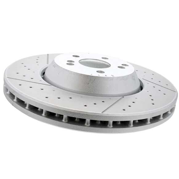 9160-21 Front, Driver or Passenger Side Brake Disc, Cross-Drilled, 5 Lugs