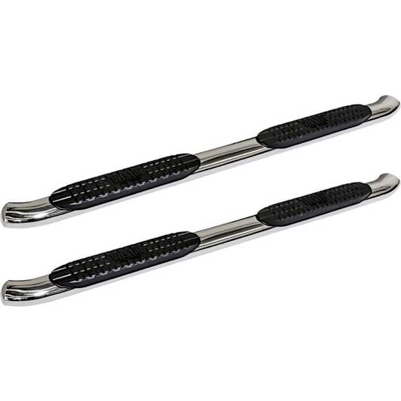 21-23710 Pro Traxx 4 Series, Polished Stainless Steel 4in. Oval Nerf Bars