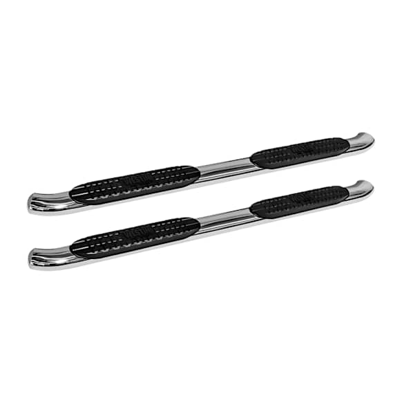 21-23550 Pro Traxx 4 Series, Polished Stainless Steel 4in. Oval Nerf Bars