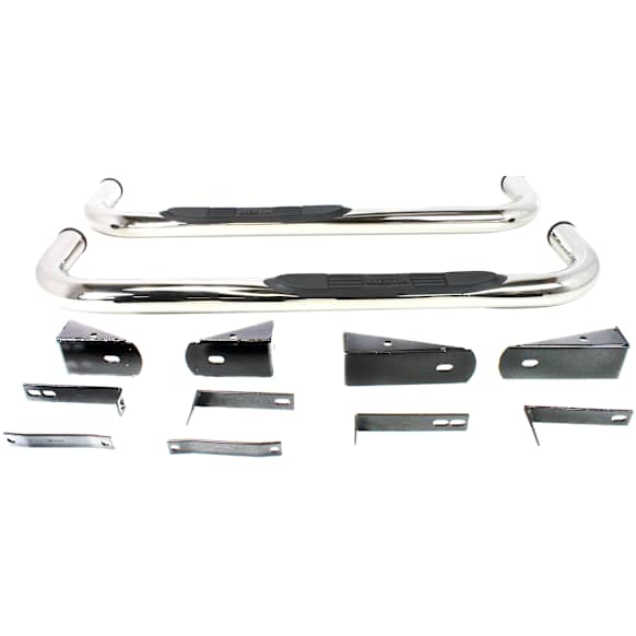 23-2320 E-Series, Polished Stainless Steel 3in. Round Nerf Bars