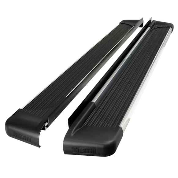 27-64720 Running Boards, Black, Aluminum, Mounting Kit Required, Crew Cab Pickup/Extended Cab Pickup/Extended Crew Cab Pickup/Sport Utility, SG6 Series