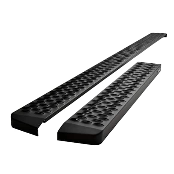 2013 GMC Savana 1500 - Grate Steps Series, Running Boards, Powdercoated Textured Black, Non-Powered, Steel, Set of 2