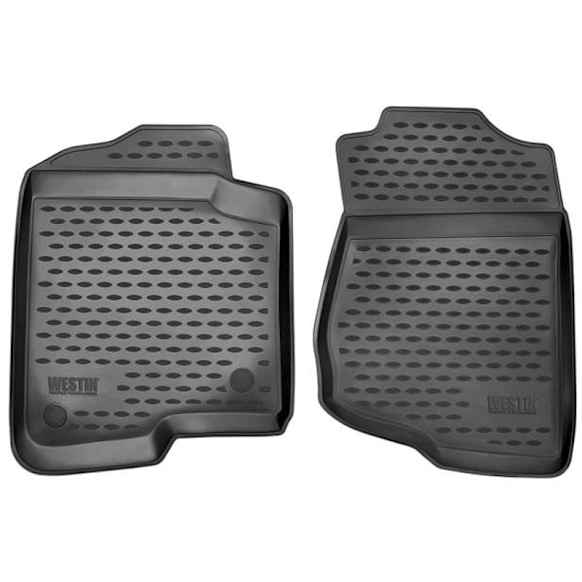 74-06-11005 Front Row Profile Series Molded Floor Liner, Black Made of Rubber