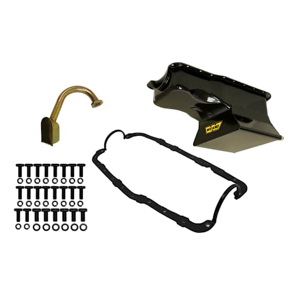 5036WND Universal,Oil Pan Kit 7QT- Black Finish -1965-87 Small Block Ford 351W (Drag Racing). Front sump.
