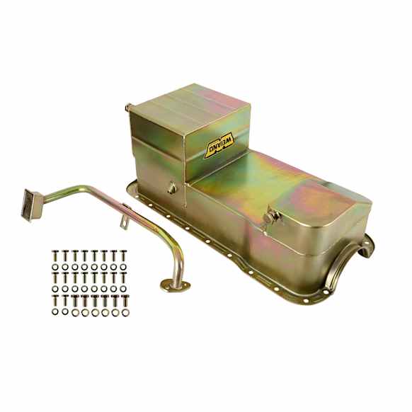 5039WND Universal,Oil Pan Kit 7QT- Gold Zinc Finish-79/93 Mustang 351W Conversion (Drag Racing)