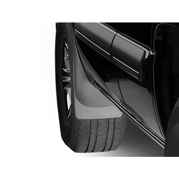 110006 Front, Driver and Passenger Side Mud Flaps, Black, Plastic, DigitalFit Series