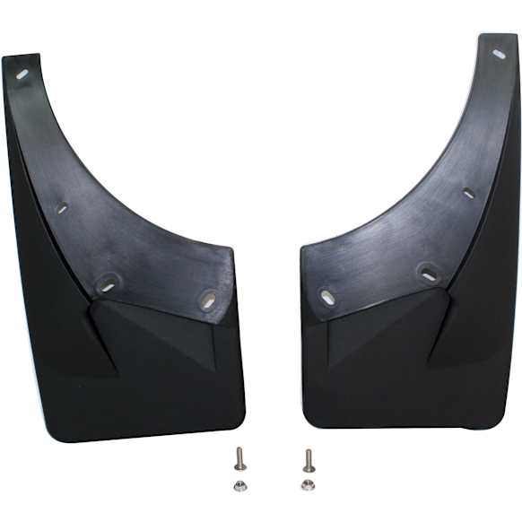 110008 Front, Driver and Passenger Side Mud Flaps, Black, Plastic, DigitalFit Series