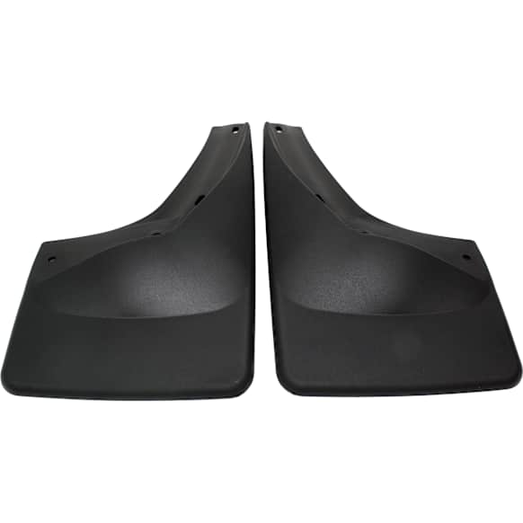 2008 GMC Sierra 1500 - Front, Driver and Passenger Side Mud Flaps, Without Fender Flares, Black, Plastic