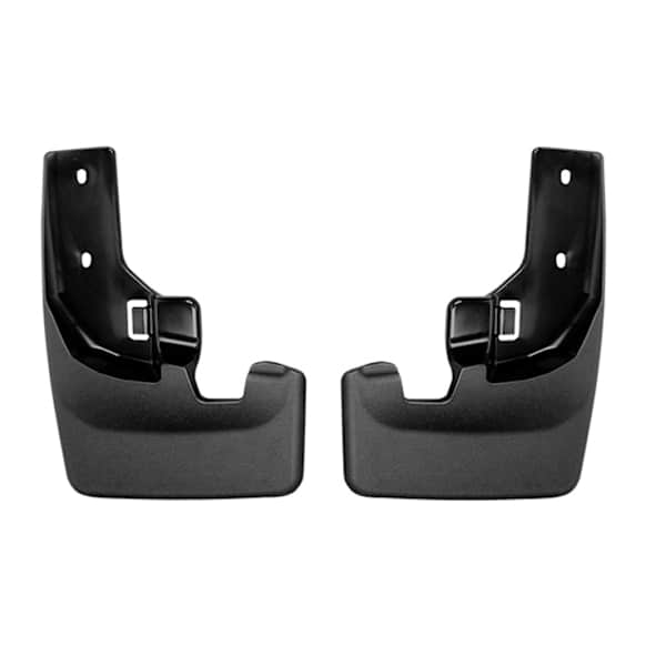 110135 Front, Driver and Passenger Side Mud Flaps, Black, Thermoplastic