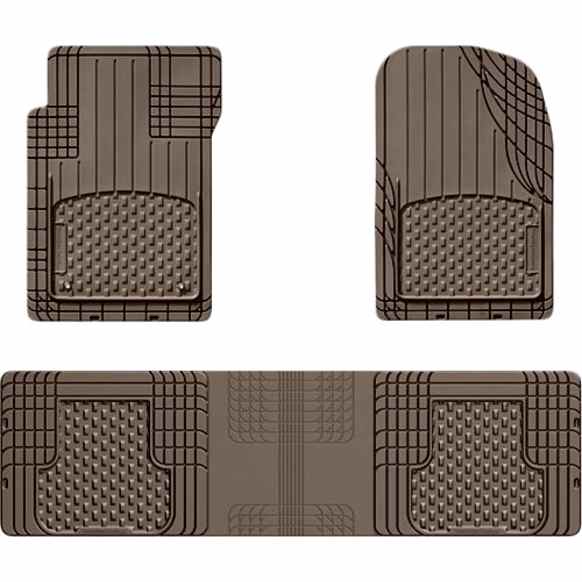 11AVMOTHST All-Vehicle Trim-to-Fit Series Flat Floor Mat, Tan Made of Rubberized Thermoplastic Elastomer