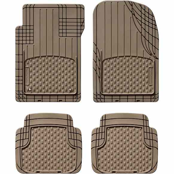 11AVMST All-Vehicle Trim-to-Fit Series Flat Floor Mat, Tan Made of Rubberized Thermoplastic Elastomer