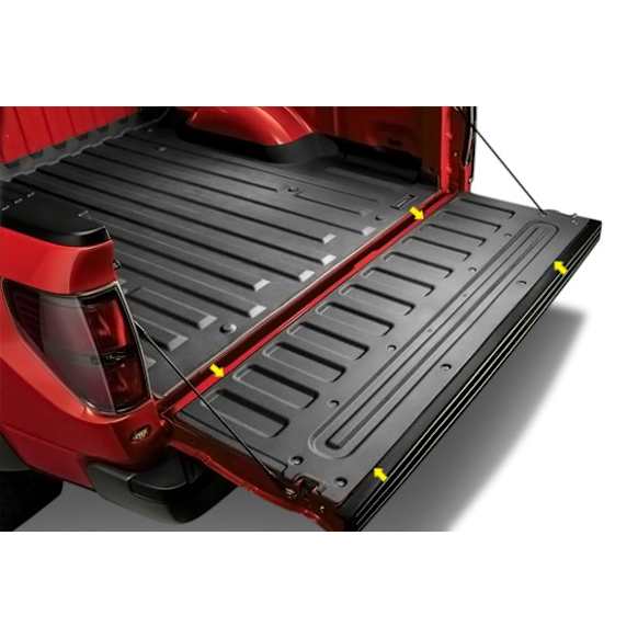 3TG14 Tailgate Liner - Black, Thermoplastic, Direct Fit, Sold Individually