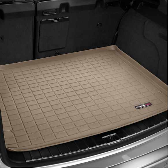 411554 Cargo Mat, Molded Cargo Liner, Tan, Made of Thermoplastic
