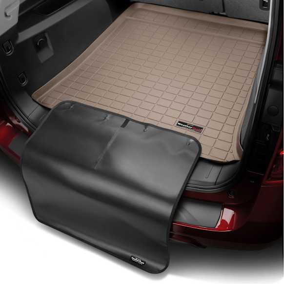 411554SK Cargo Mat, Molded Cargo Liner, Tan, Made of Rubber