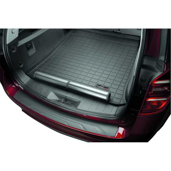 411673SK Cargo Mat, Molded Cargo Liner, Tan, Made of Rubber, Cargo Liner Series