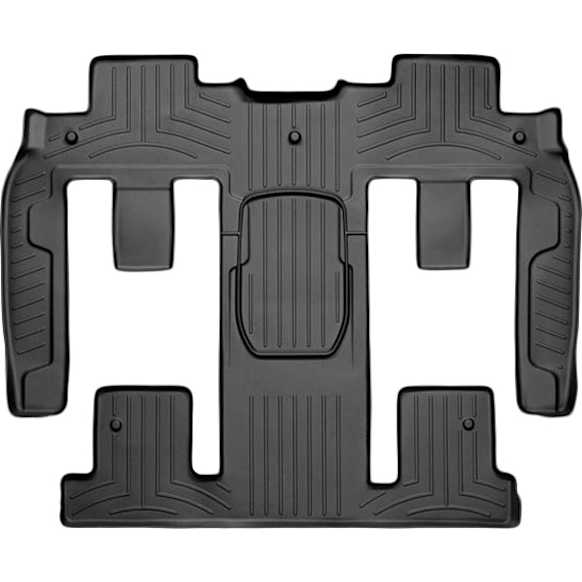 441114 Second and Third Row FloorLiner Series Molded Floor Liner, Black Made of Rubberized Thermoplastic Polyolefins
