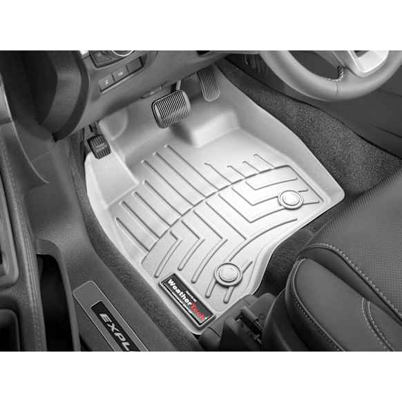 2005 Ford E-250 - FloorLiner Series, Black, Front Row, Molded Floor Liner, Standard Cargo Van, Will Not Fit Models With Aftermarket Up Fitter Carpet Installed, High-Density Tri-Extruded (HDTE)