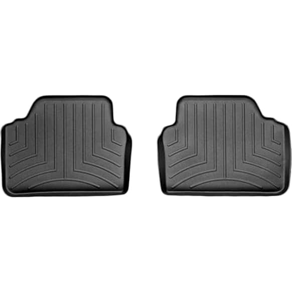 441462 Rear FloorLiner Series Molded Floor Liner, Black Made of Rubberized Thermoplastic Polyolefins