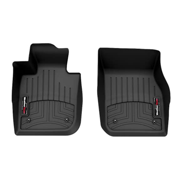 2025 Mini Cooper - Black, Front Row, Molded Floor Liner, Hatchback, High-Density Tri-Extruded (HDTE)