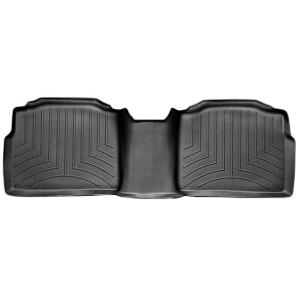 2011 Hyundai Sonata - FloorLiner Series, Black, Rear, Molded Floor Liner, Sedan, Made of Rubberized Thermoplastic Polyolefins