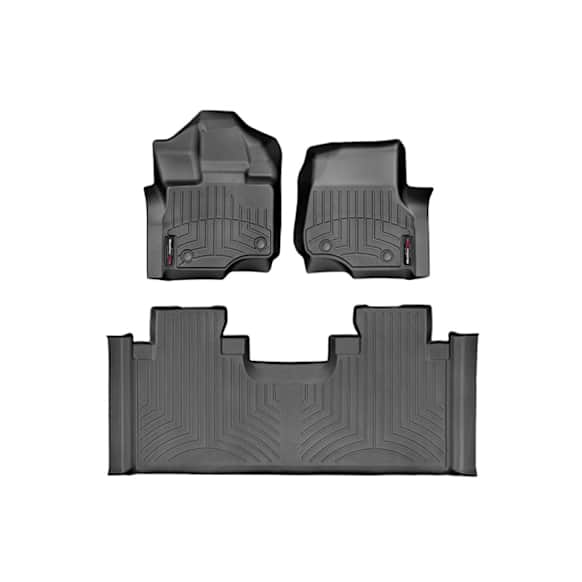 446971V-446975 Front and Second Row FloorLiner Series Molded Floor Liner, Black Made of Rubberized Thermoplastic Elastomer