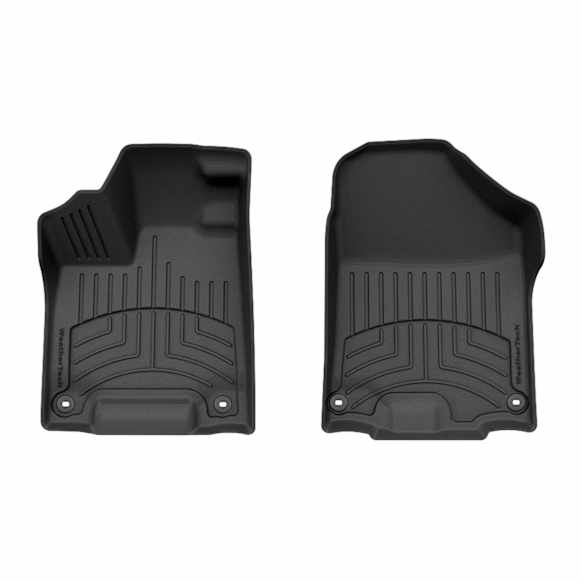 449711IM Front Row Molded Floor Liner, Black Made of Rubberized Thermoplastic Elastomer