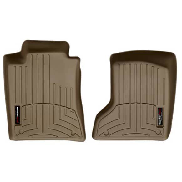 450881 Front Row FloorLiner Series Molded Floor Liner, Tan Made of Rubberized Thermoplastic Polyolefins