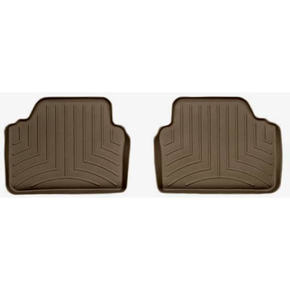 451462 Second Row FloorLiner Series Molded Floor Liner, Tan Made of Rubberized Thermoplastic Polyolefins